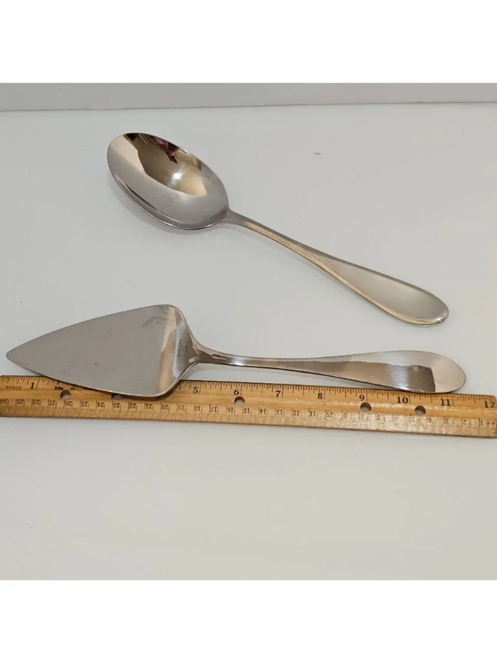 Mikasa Bravo Pie Server & Serving Spoon Set stainless glossy durable serving
